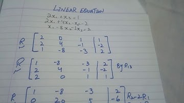 LINEAR EQUATION