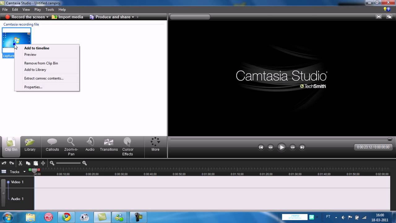 old camtasia software