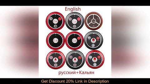 Slide 100pcs Retekess T117 Hookah Call Button 433MHz Restaurant Pager Wireless Waiter Calling Syste