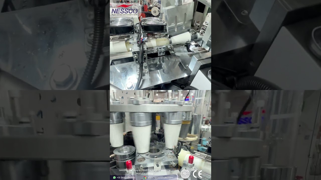 High Speed Paper Cup Machine | Automatic Paper Cup Making Machine | Nessco Industries.