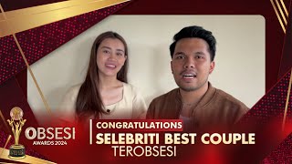 CONGRATS! Thariq Halilintar Aaliyah Massaid Selebriti Best Couple Terobsesi | OBSESI AWARDS 2024