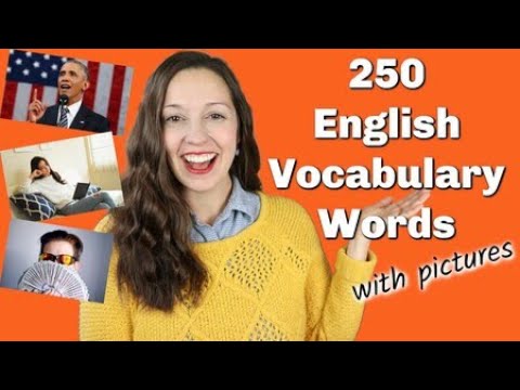 250 Important English Vocabulary Words with pictures