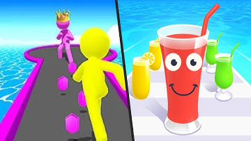 GIANT RUSH vs JUICE RUN - Double Gameplay Mega Update Funny Video Max Levels Android APK