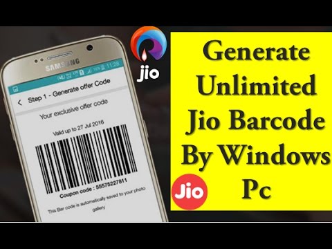 How To Generate Unlimited Jio Barcode In Windows Pc | By NoxPlayer