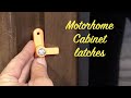 Motorhome cabinet latches - External mount - Aircraft galley style