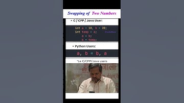 Swapping Two Numbers: Python Users vs Everyone Else 😂 #shorts #youtubeshorts #viral #coding #java