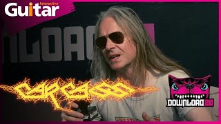 BILL STEER FROM CARCASS TALKS 30 YEARS OF HEARTWORK, LIVE RIG AND MORE AT DOWNLOAD 2023 | INTERVIEW
