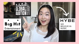 NEW HYBE 2023 BigHit Music GLOBAL Audition! How to apply for Hybe in 2023