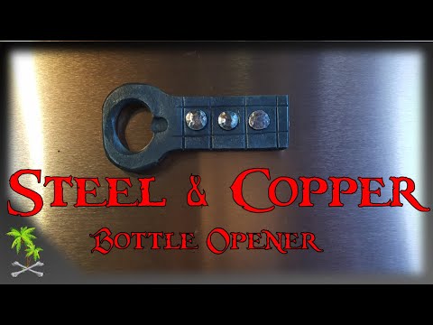 Steel &Copper Bottle Opener