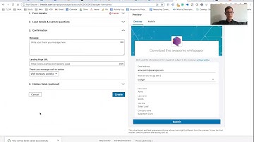 Linkedin - Lead Gen forms