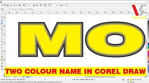 Double color name in Coreldraw | Two color name in Coreldraw | Vs Share Video | Coreldraw tools