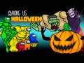 Among Us vs Monsters at Halloween | Pumpkin, Frankenstein &amp; Dracula
