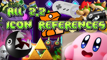 ALL Nintendo Icon References In Geometry Dash 2.2!