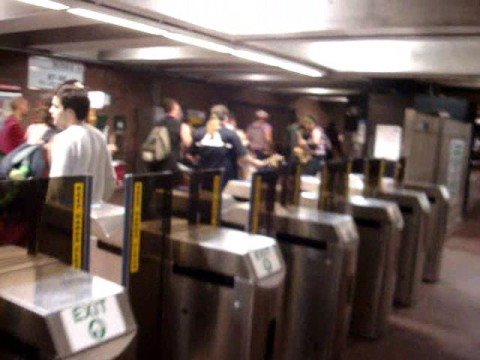 Serenading the T ..subway brass music