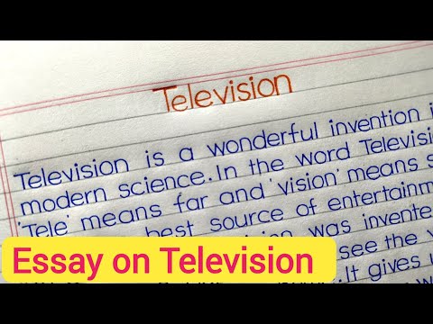 Essay on television in english || 10 lines essay on television || paragraph on television ||