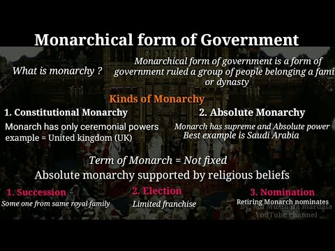 Video: What Types Of Monarchy Exist