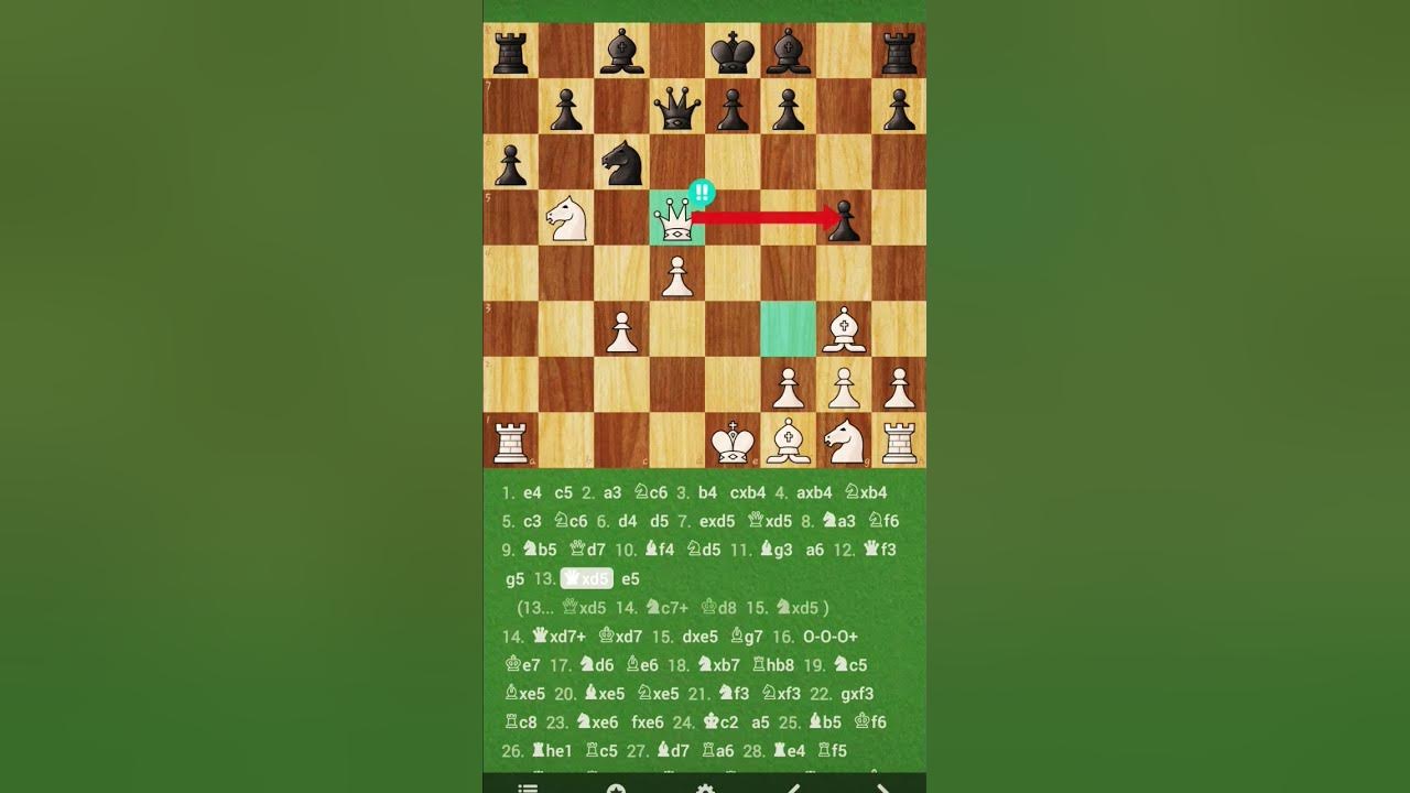 Тройная вилка🍴🍴🍴 #шахматы #жертва ферзя #красиво #chess #brilliant # ...