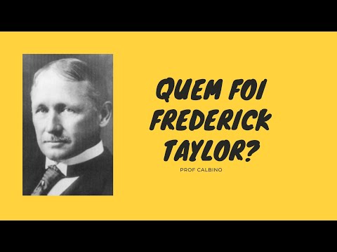Video: K čemu Frederick W Taylor povzbudil?