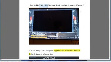 Fix NBA 2K21 Stuck on Black Loading Screen on Windows