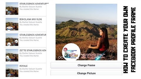 How to create your own facebook profile frame / facebook profile frame by using mobile phone