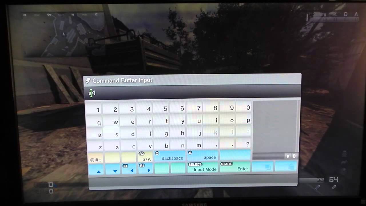 Remote keyboard with playstation 3 patch