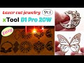 Laser Cutting Jewelry at Home(xTool D1 Pro 20W, Air Assist, xTool Enclosure) Laser Cutting Machine