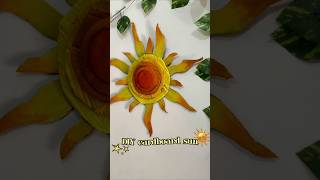 DIY cardboard sun☀️#art#diy#craft#aesthetic#shorts