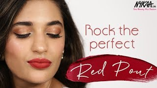 How To Rock Classic Red Lips Ft. Riah Daswani | Bold Red Lipstick Makeup Tutorial | Nykaa