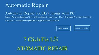 HOW TO FIX AUTOMATIC REPAIR COULDN'T REPAIR YOUR PC SrtTRAIL.TXT | Dat Computer