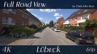 Lübeck, Germany Schlutup - Schusterbreite, Fabrikstraße - 4K 2160P60P Autofahrt Car Ride Video