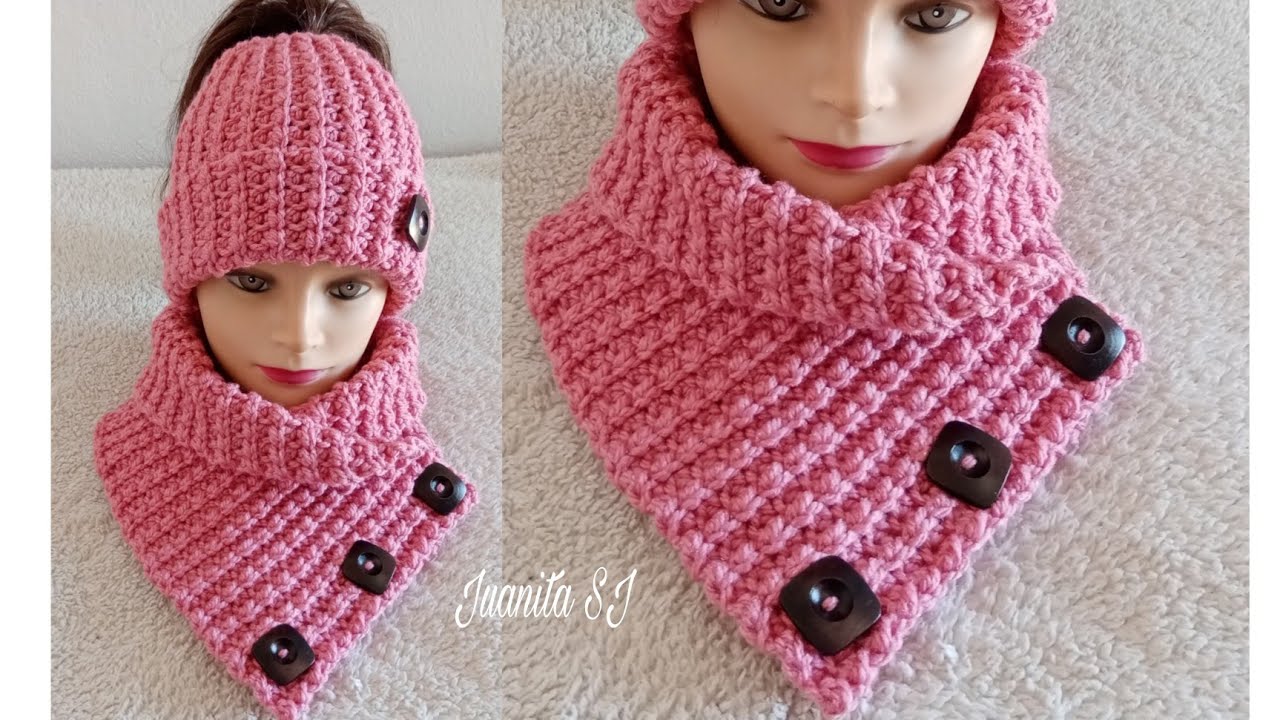 CUELLO, BUFANDA A CROCHET PASO A PASO #Crochet #Cuellostejidos # Tejidos - YouTube