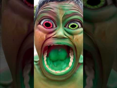 Hulk Boy Scary transformation with friend 2 #shorts