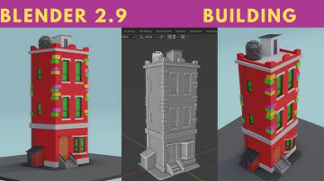 Simple Building scene!Blender 2.9.