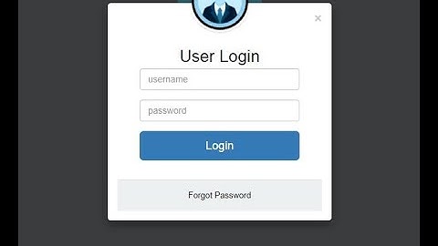 Using Bootstrap Modal Create Login Form !! How To Create Login Page Using Bootstrap Modal !!