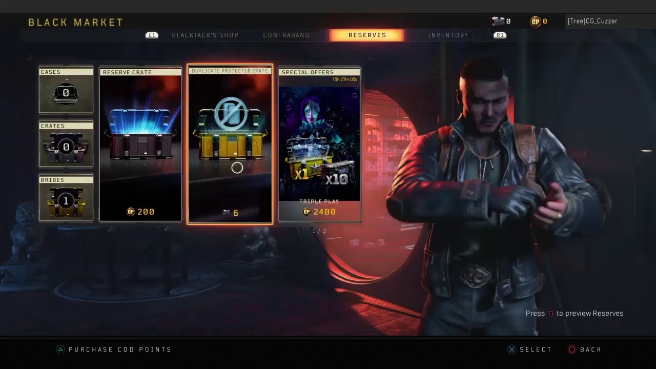 Ultra weapon bribe opening