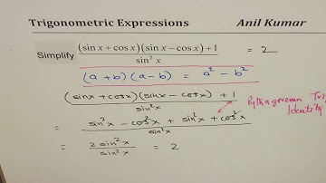Simplify Trigonometric Expresions MHF4U Review with Double and Compound Angles