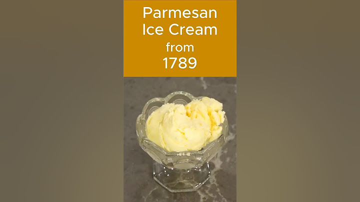 Parmesan Ice Cream from 1789