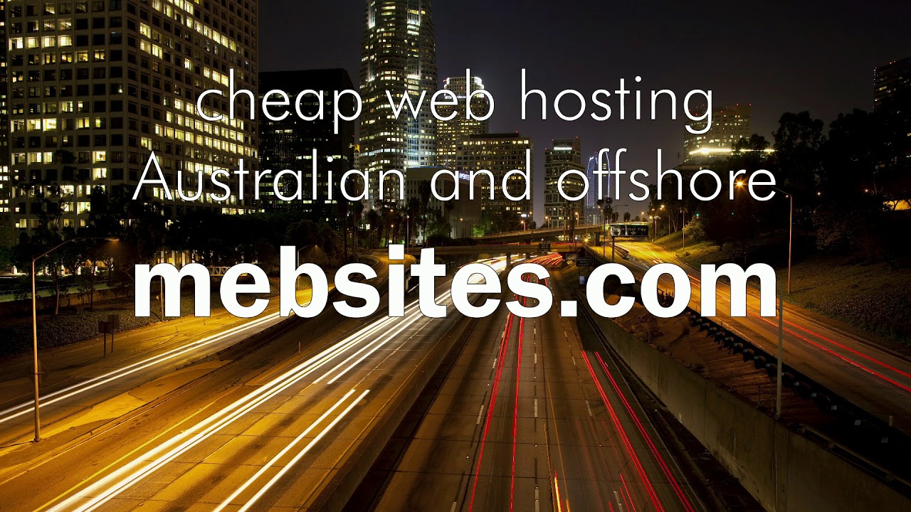 Cheap Website Hosting - Australian Based - [MEBSITES.COM]