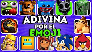 Adivina El JUEGO Por El EMOJI😃🎶Poppy Playtime💙Fnaf🐻Minecraft💚 Zoonomaly 💚Angry Birds❤️Mario❤️