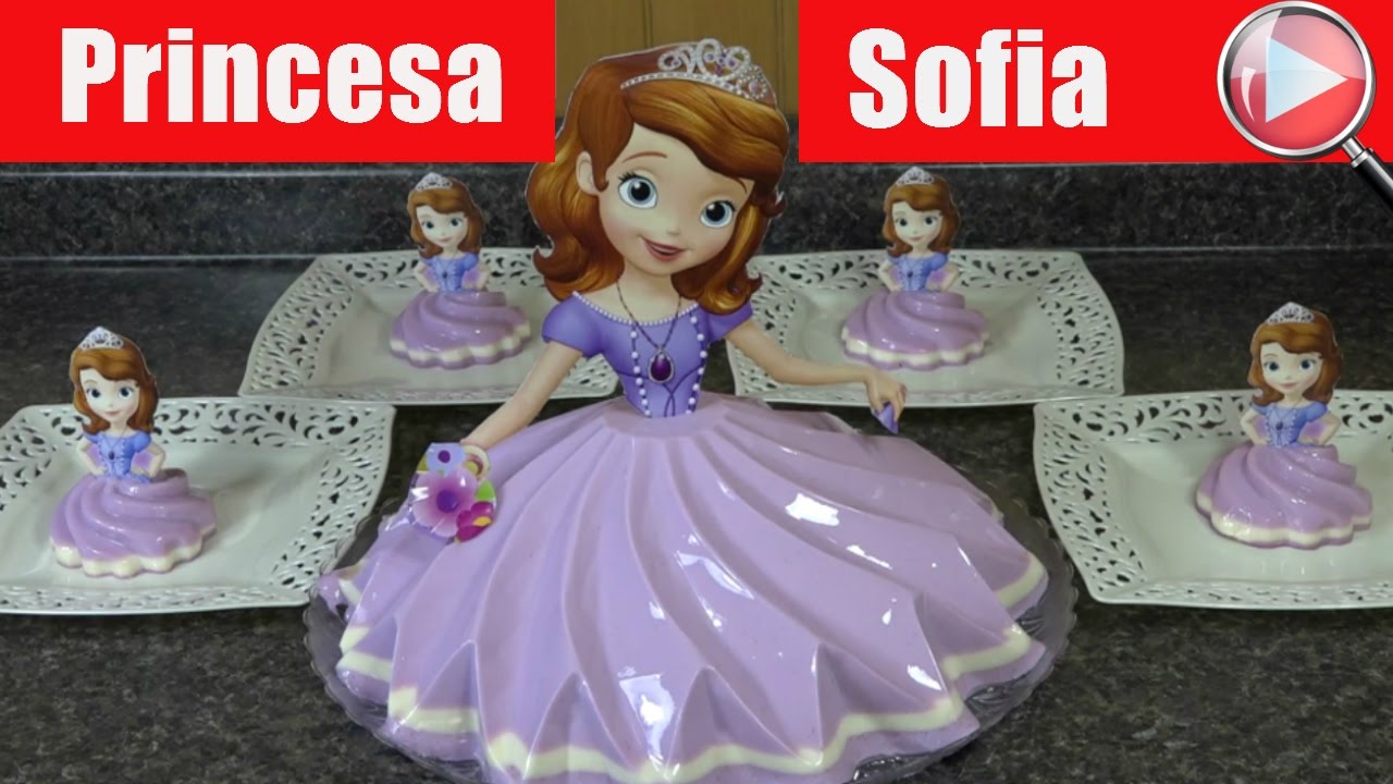 GELATINA DE PRINCESA SOFIA para Fiestas Infantiles 🎉 ¡Divertida, y FÁCIL de Hacer!