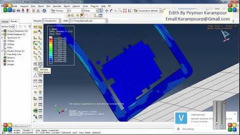 Simulation Cell phone dropping in Abaqus