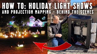 How To : Light-O-Rama Light Shows & Projection Mapping For Halloween & Christmas - Behind The Scenes