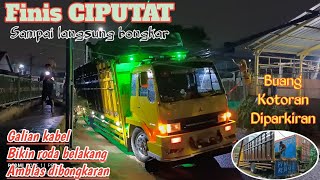 Finis CIPUTAT‼️Sampai malam langsung bongkar//Buang kotoran diparkiran