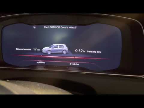 2017 VW GOLF inspection service reminder reset guide , no special tools needed