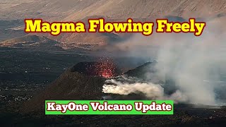 Iceland Volcano Update: Magma Flowing Freely, KayOne Eruption ,Sundhnúka Svartsengi System