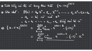 [Skill-Toán 11] ✨ Tính tổng các hệ số  trong khai triển Newton [#1]