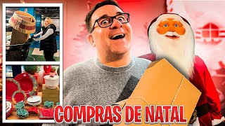 COMPRAS DE NATAL ÁRVORE LINDA E PRATOS DE NATAL