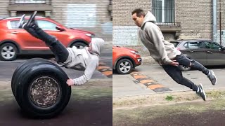 Action Comedy | Best Flips and Tricks of Vladimir Polianskii | Parkour and Freerunning