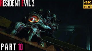 Resident Evil 2 Claire Part 10 William Birkin G Stage 2 Boss Fight 4K Hdr