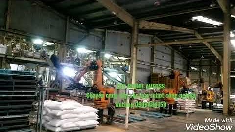 ROBOT GẮP BAO THỰC PHẨM, BAO XI MĂNG, GẮP GẠCH- CÔNG TY ROBOT AUTOSS - 0909 484 159
